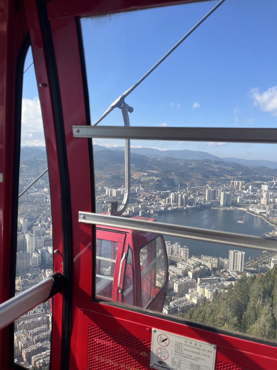 Glass observation deck in Yunnan, China